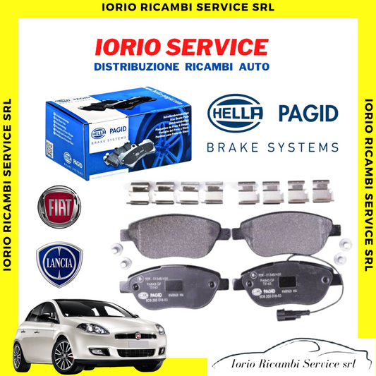 PASTIGLIE FRENI ANTERIORI HELLA PAGID FIAT STILO JTD BRAVO GRANDE PUNTO MJT 90CV