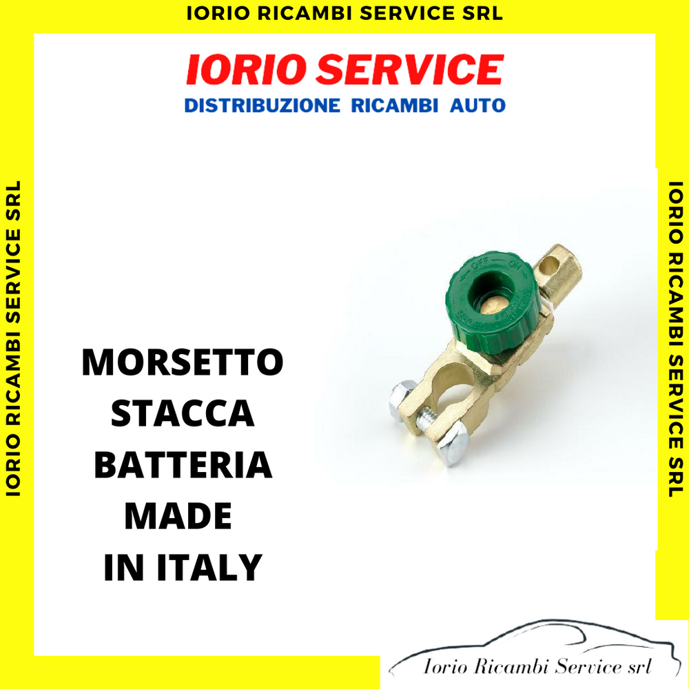 MORSETTO ANTIFURTO STACCA BATTERIA POLO NEGATIVO - 12/24V AUTO BARCA CAMPER POLO