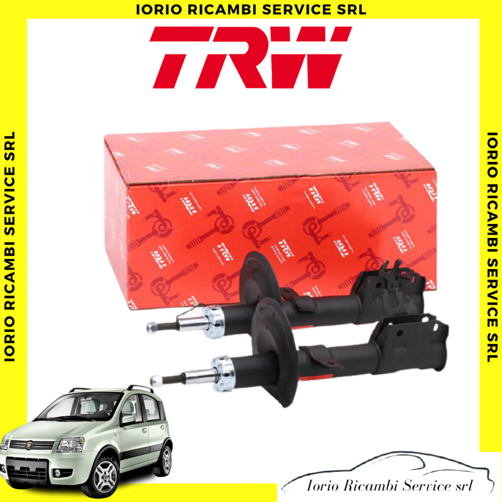 KIT AMMORTIZZATORI TRW DX SX FIAT PANDA 169 1.1 1.2 1.3 MJT ANTERIORI ( NO 4X4 )