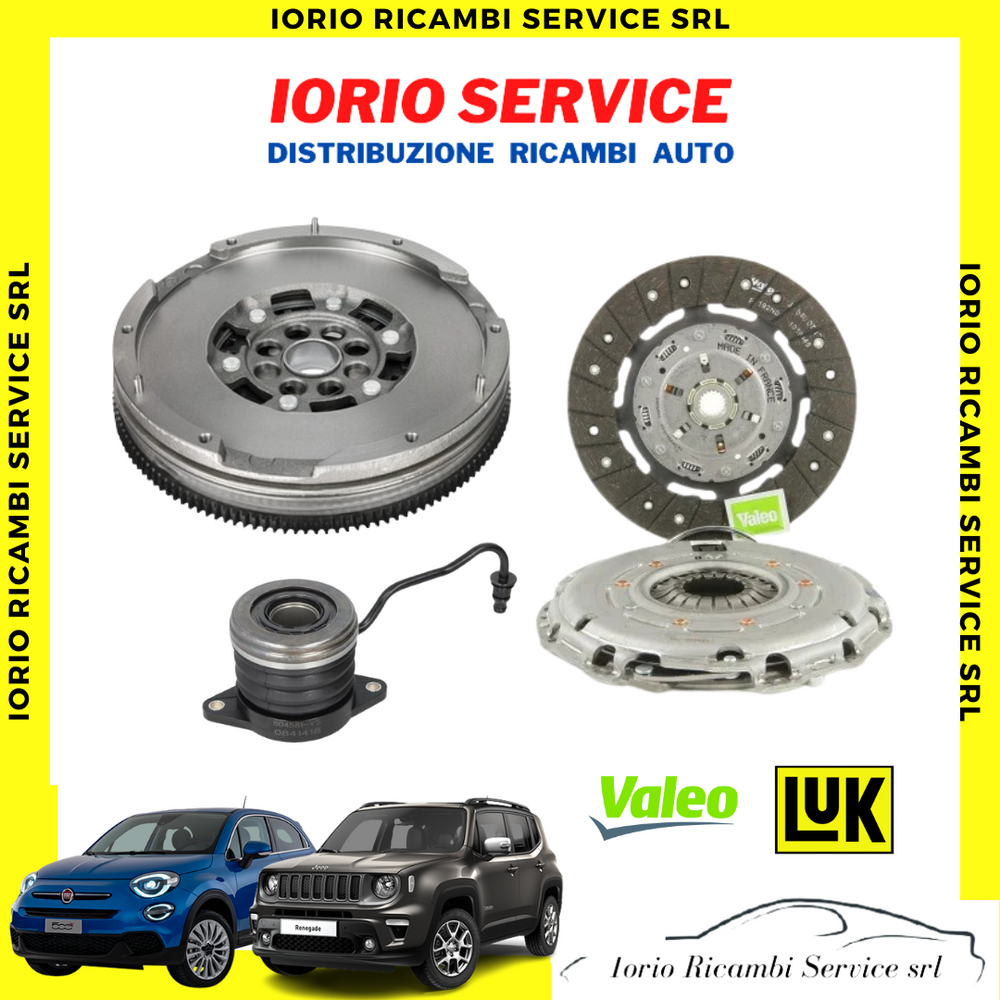 KIT FRIZIONE + VOLANO BIMASSA FIAT 500X JEEP RENEGADE 1600 MJT 120CV CAMBIO MAN.