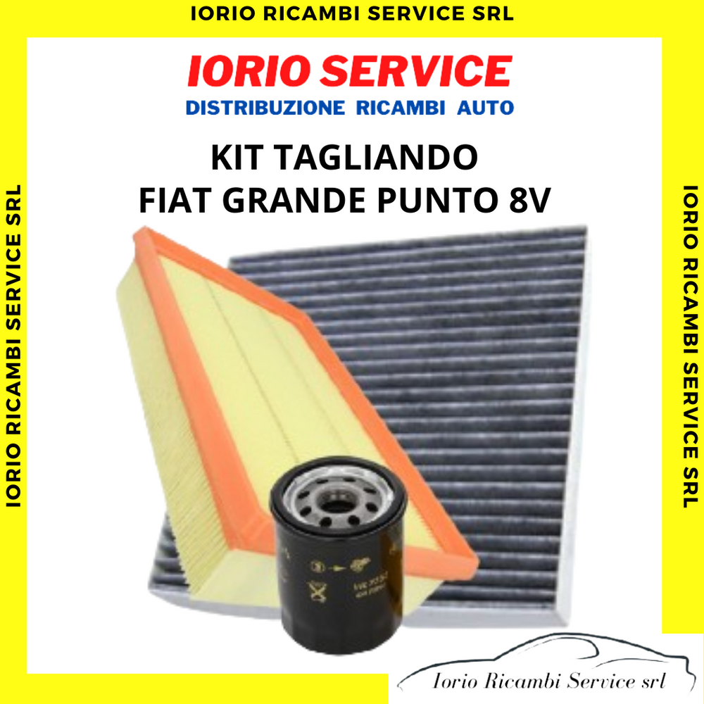 KIT TAGLIANDO PER FIAT GRANDE PUNTO 8V FILTRI OLIO - ARIA - ABITACOLO