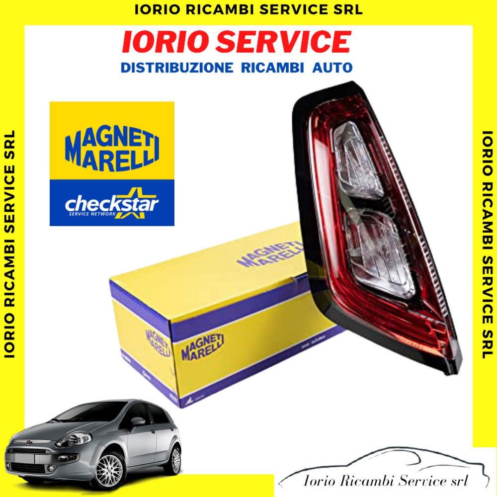 FARO DX FIAT PUNTO EVO FANALE STOP POSTERIORE GRUPPO OTTICO BORDO INT. NERO