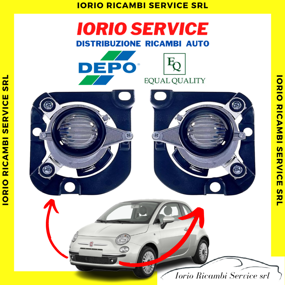 FENDINEBBIA DESTRO E SINISTRO PER FIAT 500 DAL 07/2007 AL 05/2015 DEPO/EQ 64010