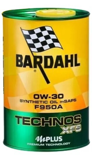 4 Litri OLIO MOTORE BARDAHL TECHNOS XFS F950A 0W30 Sintetico 100% - FORD/FIAT