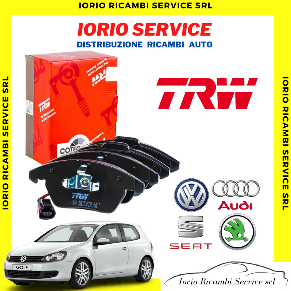 PASTIGLIE FRENI TRW GDB1550 ANTERIORI GOLF V VI AUDI A3 TOURAN PASSAT