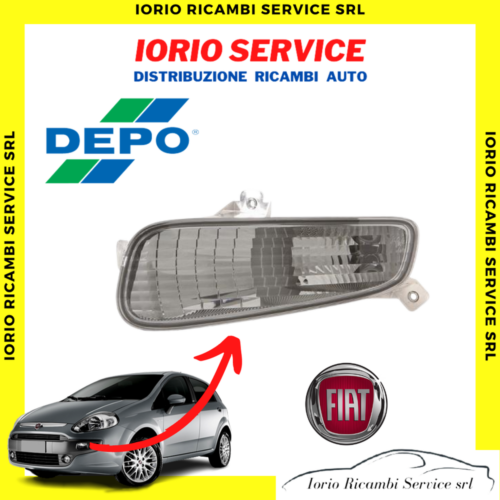 FRECCIA ANTERIORE SINISTRA SX BIANCO FIAT GRANDE PUNTO EVO 2009> FANALE FANALINO