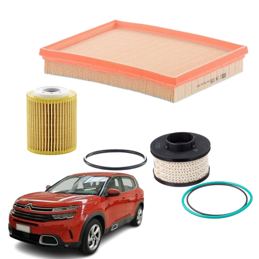 KIT TAGLIANDO FILTRI 3 PEZZI per CITROEN AIRCROSS ARIA + OLIO + GASOLIO