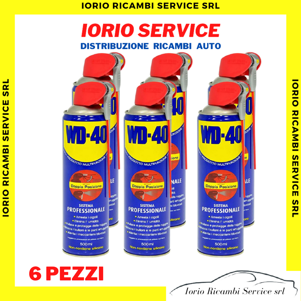 WD40 SVITOL 6 PEZZI PROFESSIONALE LUBRIFICANTE SPRY MULTIUSO DOPPIA AZIONE 500ML