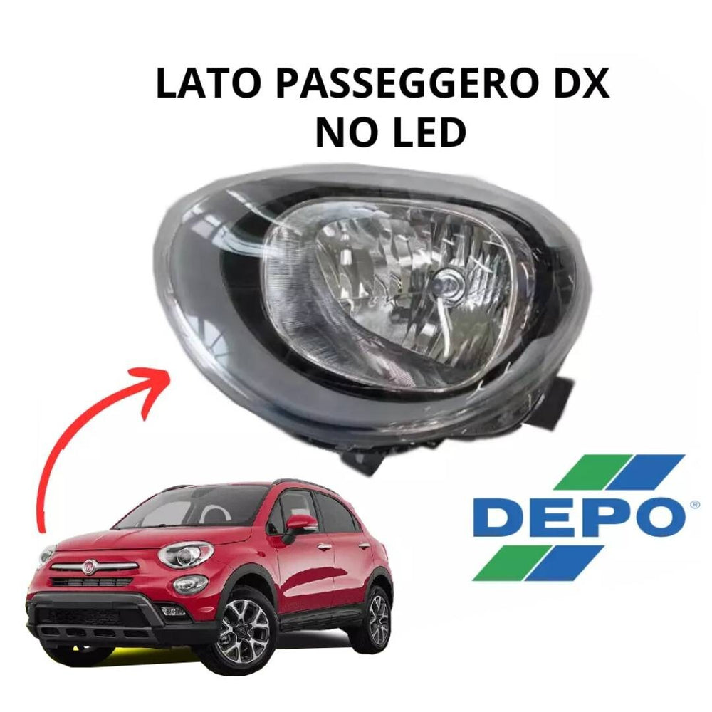 FARO FANALE PROIETTORE ANTERIORE SUPERIORE DX FIAT 500X DAL 2015 ( NO LED )
