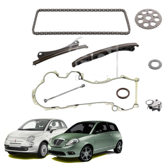 KIT CATENA DISTRIBUZIONE FEBI 9 PEZZI 500 PANDA GRANDE PUNTO MITO 1.3 MJT EURO 4