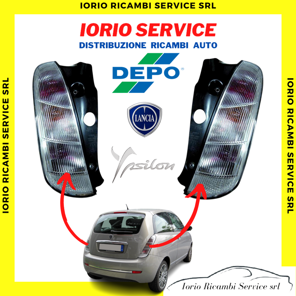 COPPIA FARI FANALI STOP POSTERIORI DX SX LANCIA Y YPSILON 843 2006>2011 FANALINI