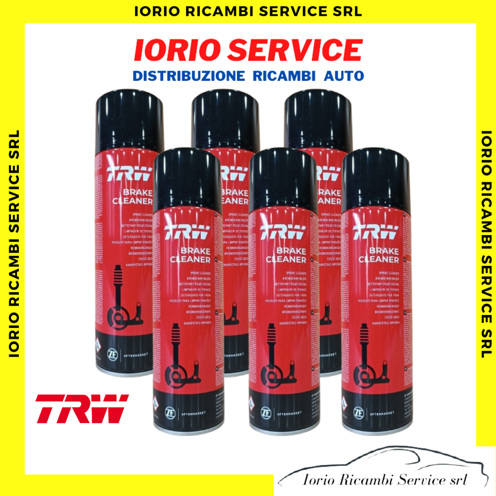 6 PULITORI TRW O MARELLI FRENI FRIZIONI MANUTENZIONE FRENI 500ML BRAKE CLEANER
