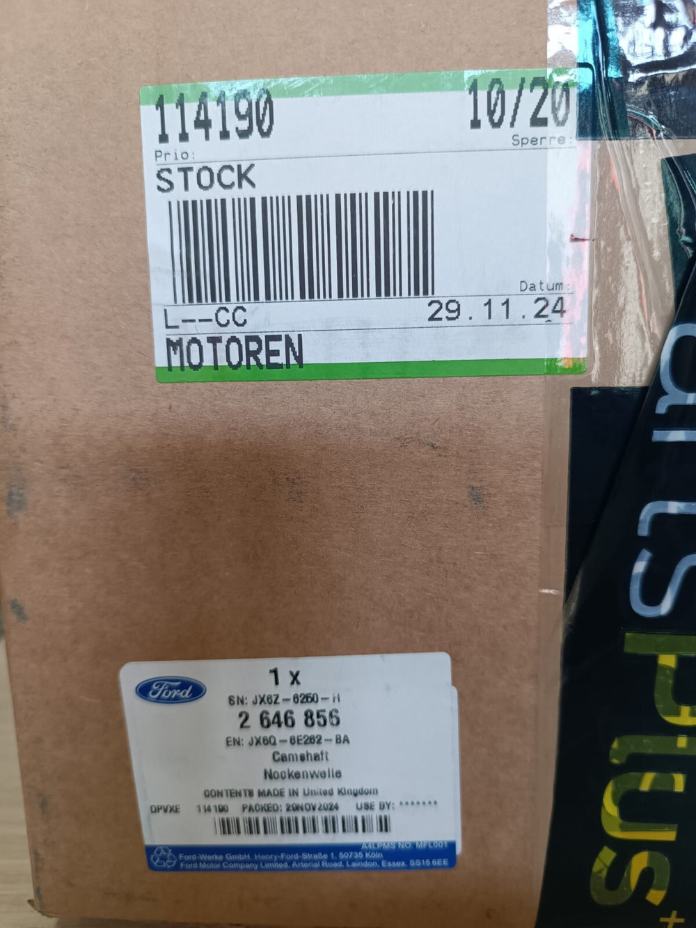 KIT ALBERI A CAMME ORIGINALI PSA FORD/OPEL/PEUGEOT 1.5 BLUE HDI CATENA MOD. 8 MM