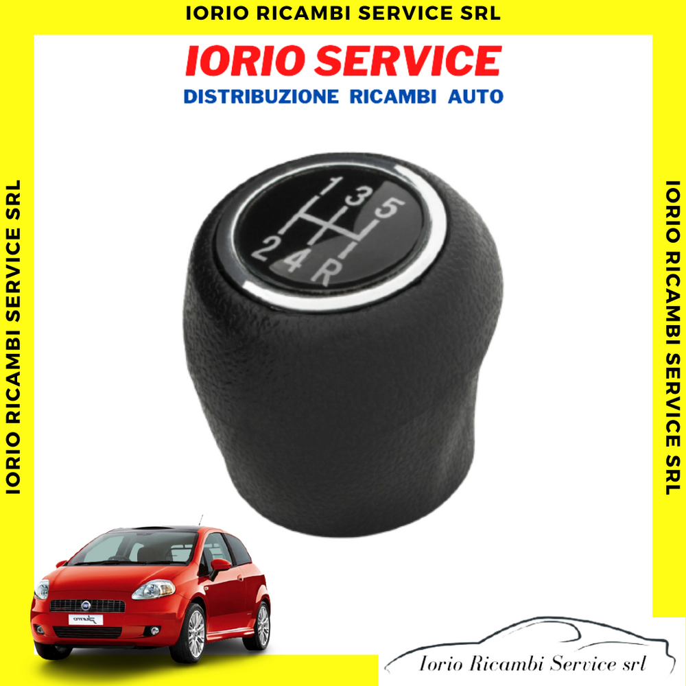 IMPUGNATURA POMELLO LEVA CAMBIO NERO CINQUE 5 MARCE FIAT GRANDE PUNTO