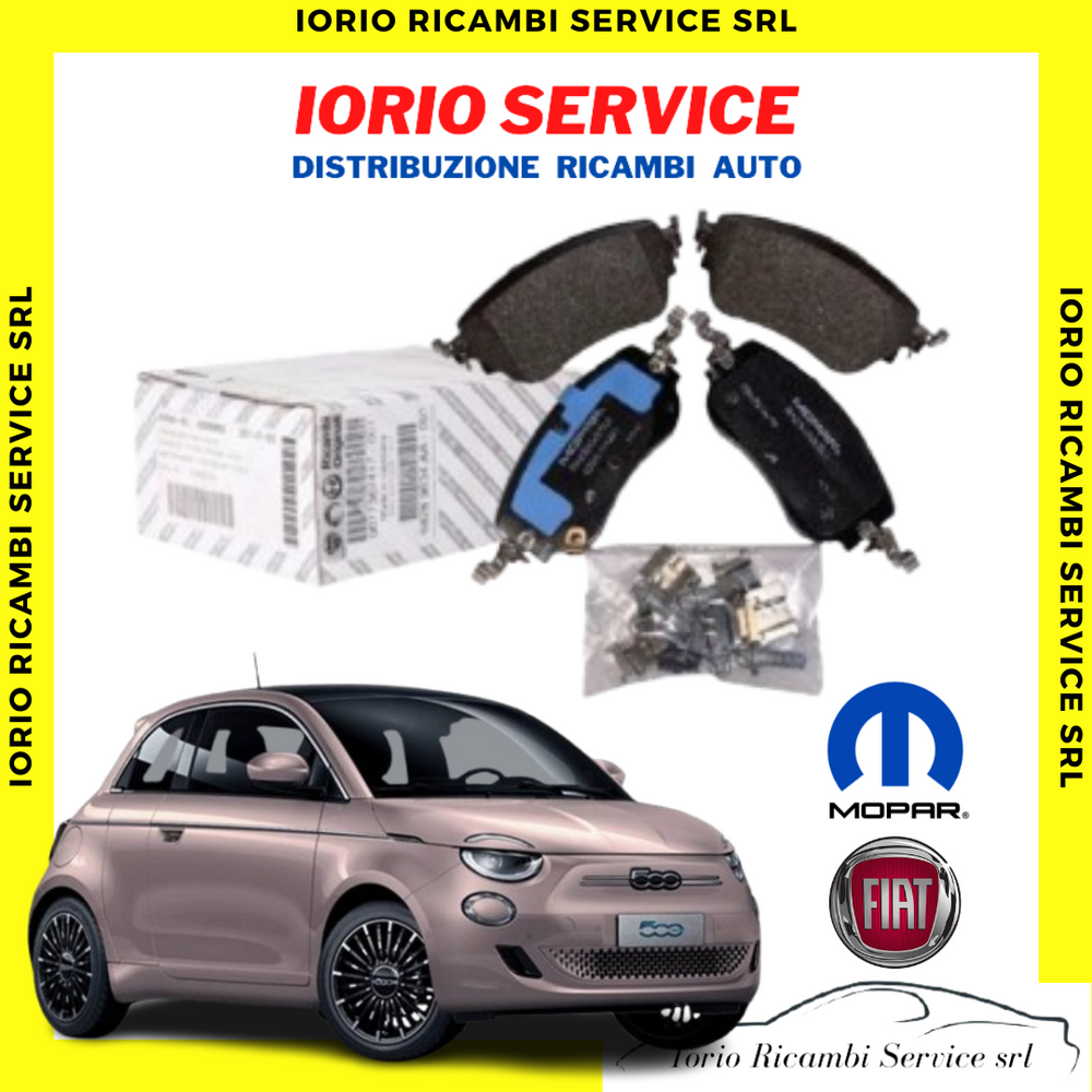 KIT PATTINI PASTIGLIE FRENO ANTERIORI ORIGINALI FIAT 500 / 500E ELEKTRO