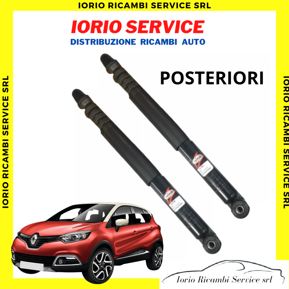 2 AMMORTIZZATORI  POSTERIORI COMPLETI TAMPONI RENAULT CAPTUR I SERIE 2013-2019