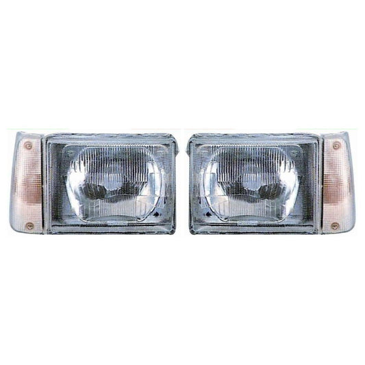 COPPIA FARI FIAT PANDA 141 1986-2003 PROIETTORI FANALI ANTERIORI Dx e Sx MANUALE