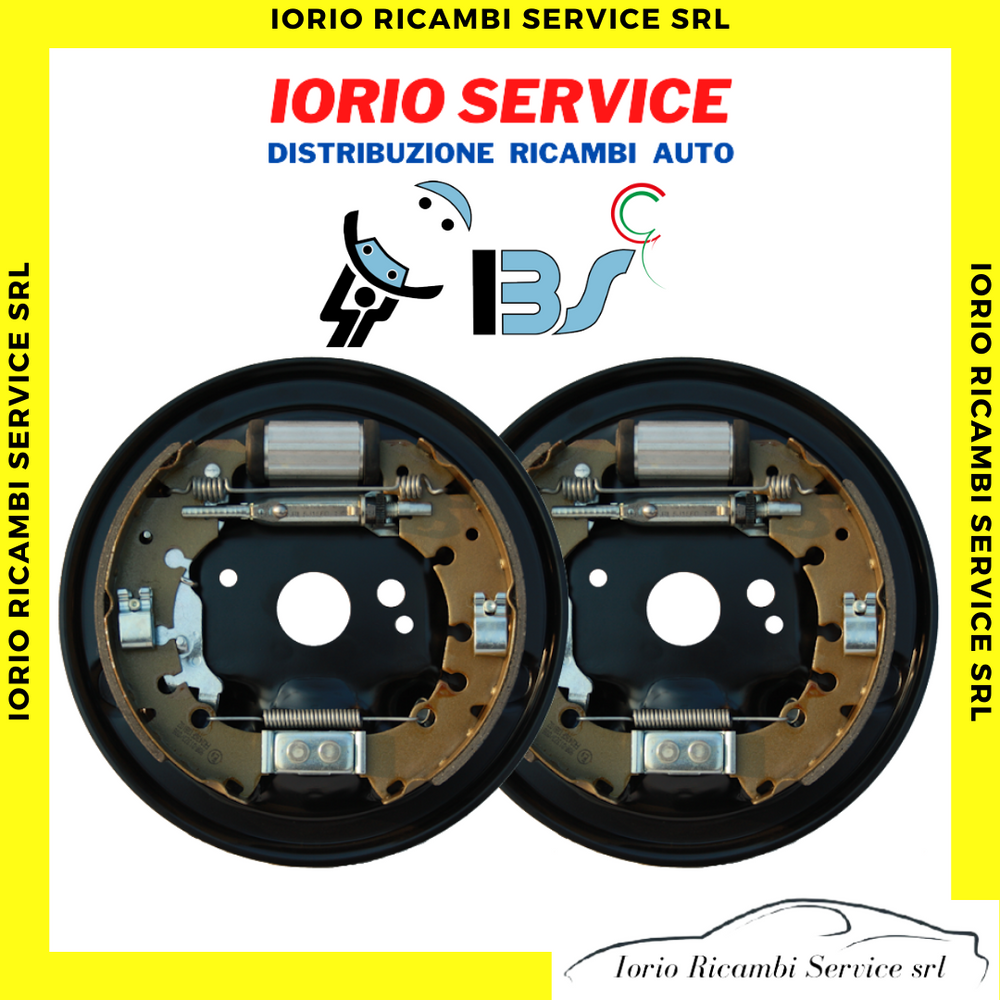 KIT GANASCE FRENI POST. FIAT GRANDE PUNTO IDEA 1400 BNZ 1300 MJT TAMBURO 228MM