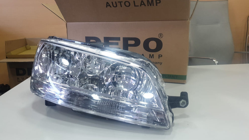 COPPIA FARI ANTERIORI FRECCIA BIANCA FIAT IDEA >06 SENZA FENDINEBBIA INCORPORATI