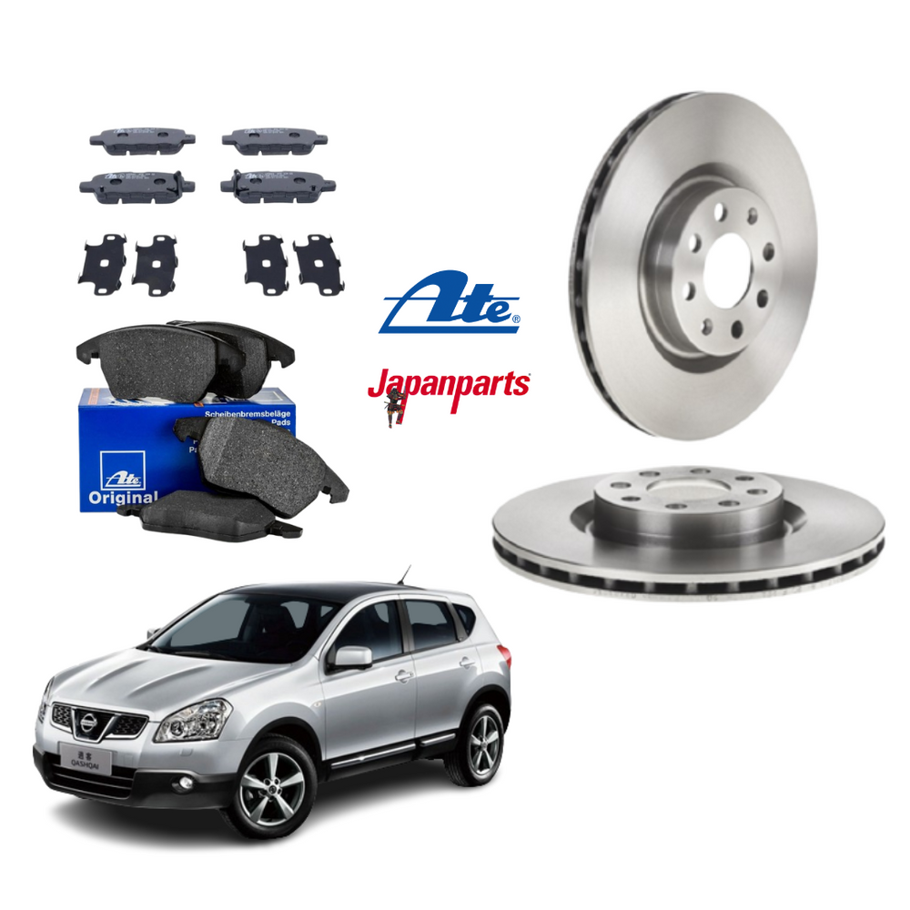 KIT DISCHI FRENO 320mm + PASTIGLIE ANTERIORI+POSTERIORI NISSAN QASHQAI 1A SERIE