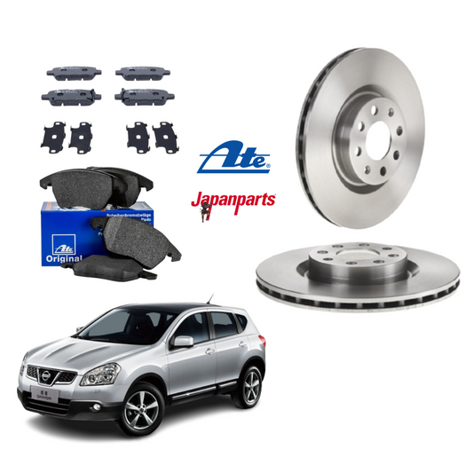 KIT DISCHI FRENO 320mm + PASTIGLIE ANTERIORI+POSTERIORI NISSAN QASHQAI 1A SERIE