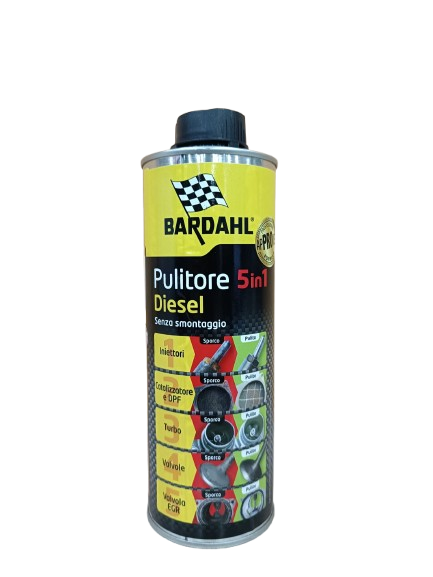 BARDAHL 5 IN 1 DIESEL 166031 PULITORE 500ml ADDITIVO PULIZIA FILTRO DPF-FAP- EGR
