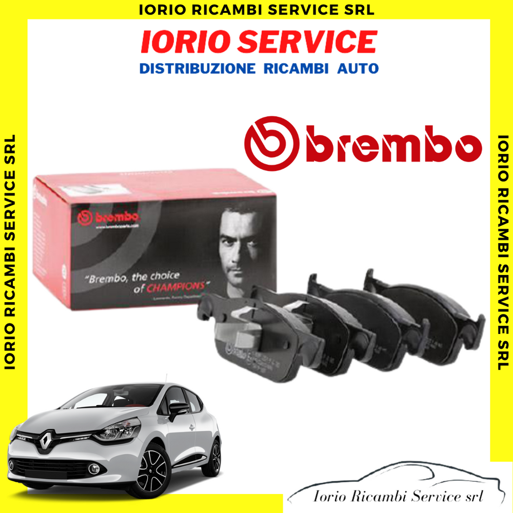 PASTIGLIE FRENI BREMBO P68065 RENAULT CLIO 4 IV DAL 2014 PATTINI ANTERIORI