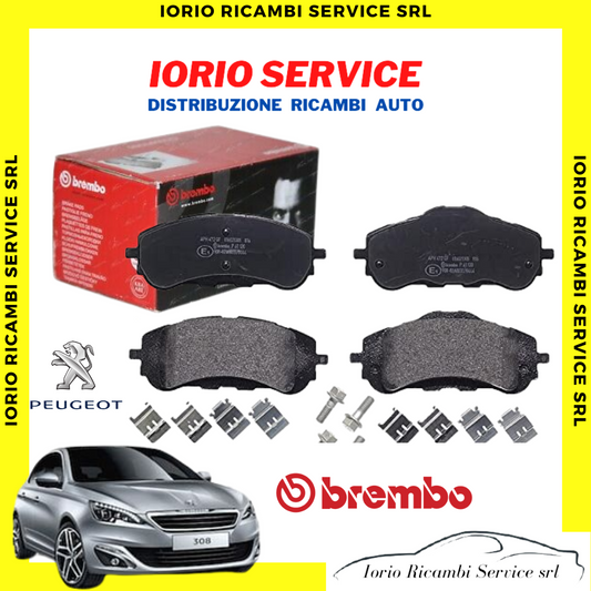 PASTIGLIE PATTINI FRENI ANTERIORI BREMBO P61120 PEUGEOT 308 II SERIE 2013>2021