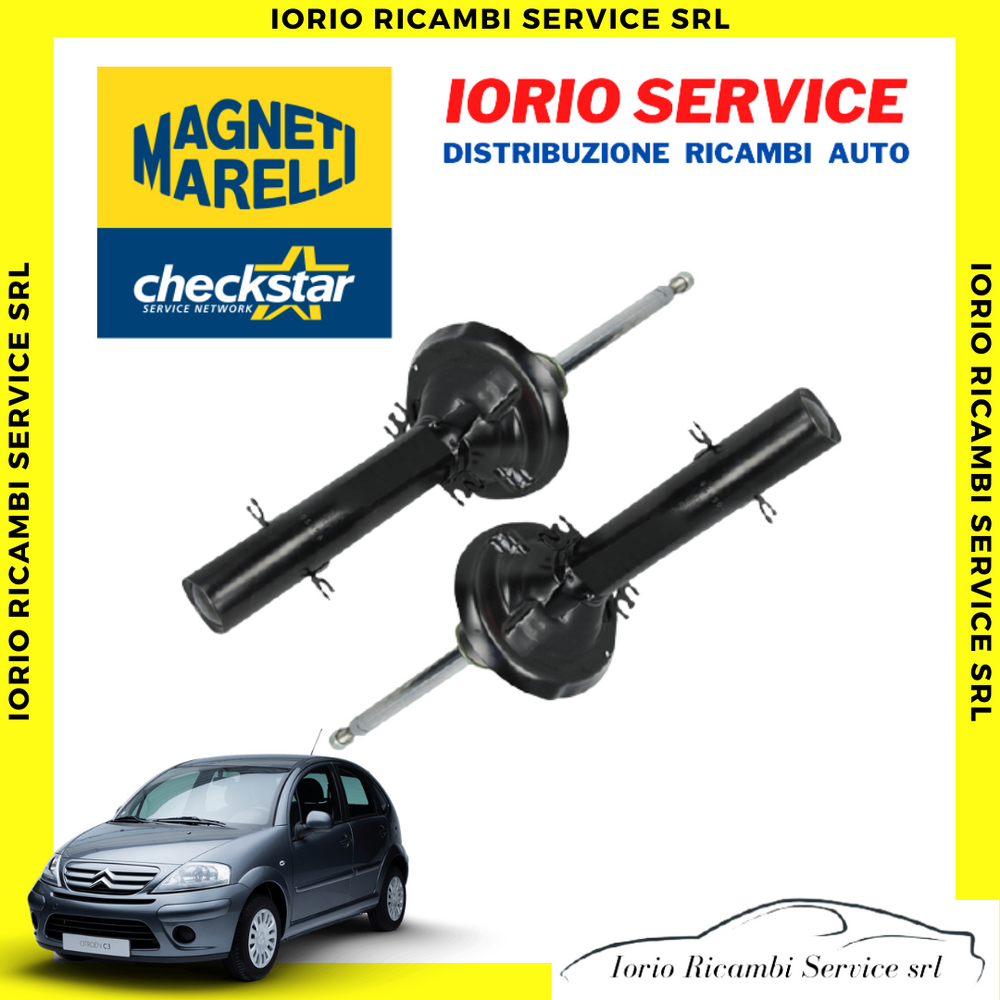KIT COPPIA AMMORTIZZATORI ANTERIORI MARELLI per CITROEN C2 C3 dal 2002 al 2011