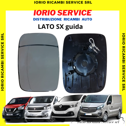PIASTRA SPECCHIO TERMICO SUPERIORE SINISTRO PER TRAFIC-VIVARO-TALENTO-NV300