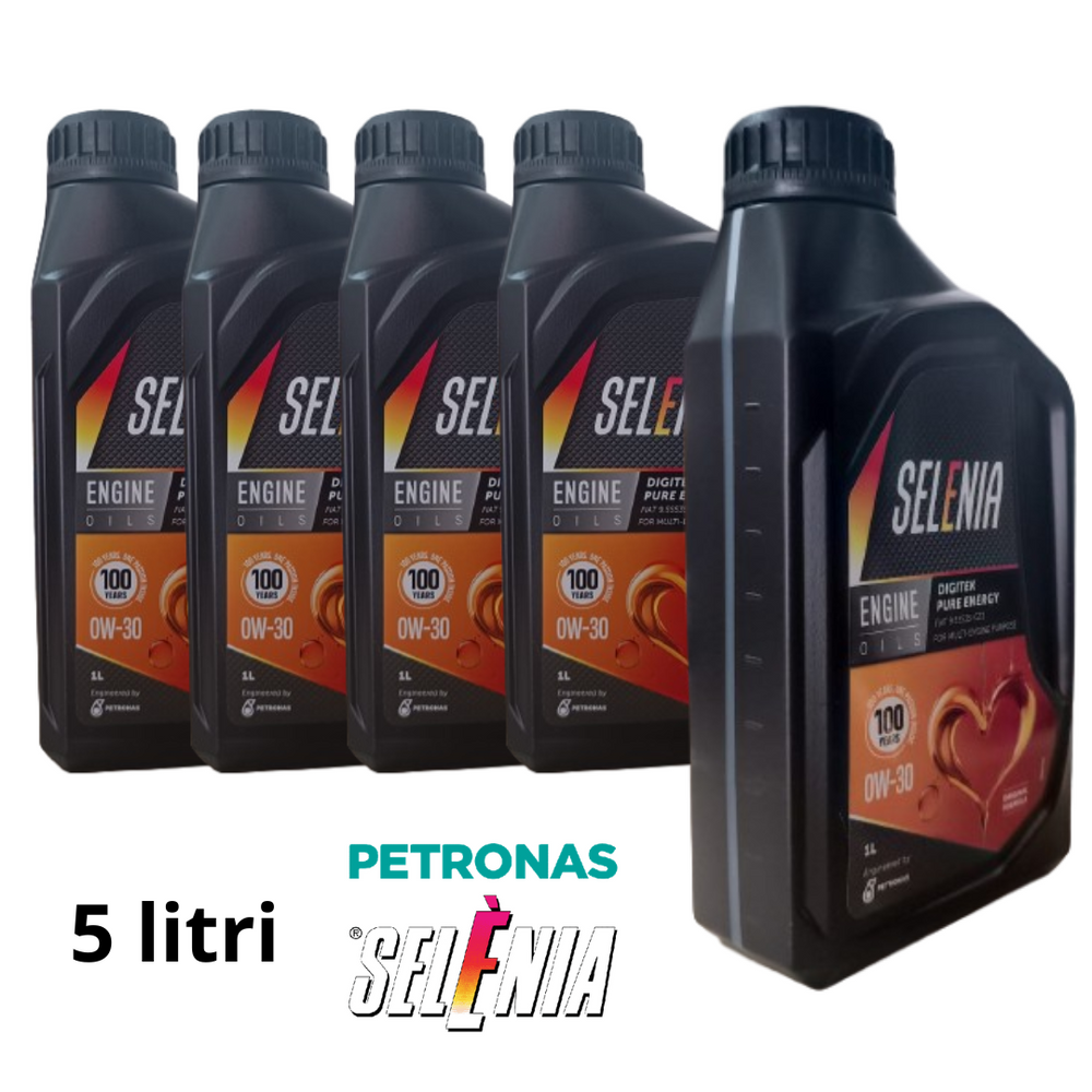 5 LITRI OLIO MOTORE SELENIA DIGITEK 0W30 C2 FIAT 9.55535-GS1 BENZINA EURO 6