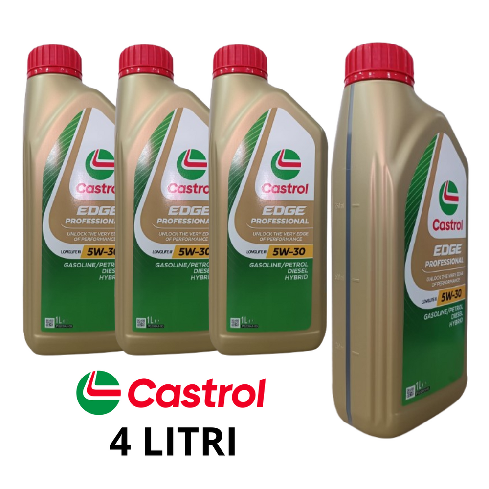 4 LITRI CASTROL 5W-30 EDGE PROFESSIONAL LONGLIFE III OLIO MOTORE VW 504/507/C30