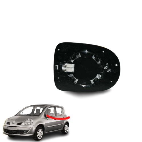 PIASTRA SPECCHIO ASFERICO TERMICO CON VETRO SINISTRO RENAULT CLIO MODUS DAL 2008