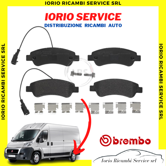 PASTIGLIE FRENI POSTERIORI FIAT DUCATO PEUGEOT BOXER CITROEN JUMPER 2006>