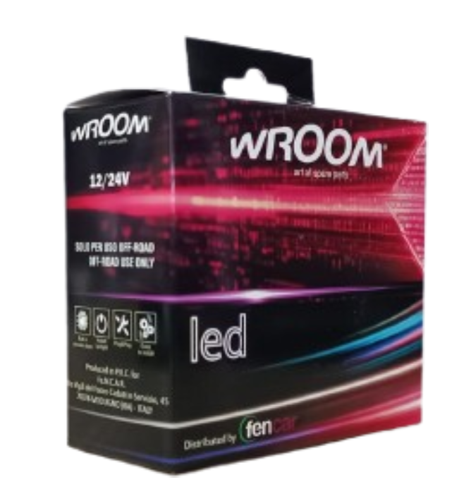 KIT LAMPADE LED H7 H18 WROOM PLUG&PLAY AUTO MOTO ANABBAGLIANTE ABBAGLIANTE 6000K