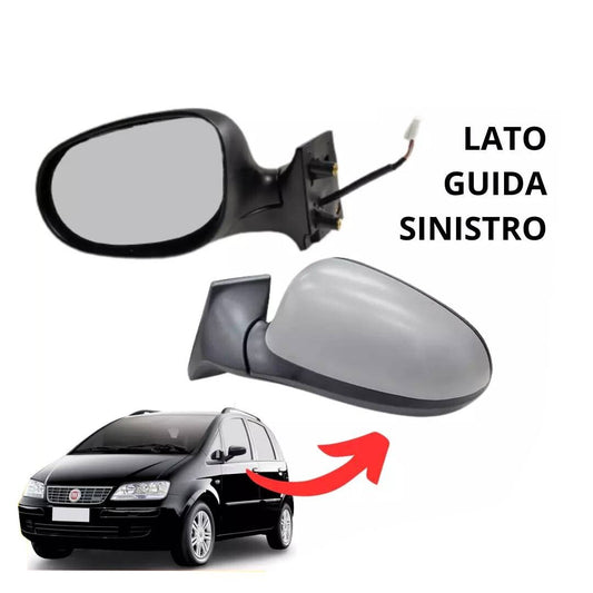 SPECCHIO RETROVISORE ELETTRICO SINISTRO SX LATO GUIDA FIAT IDEA DAL 2007 AL 2011