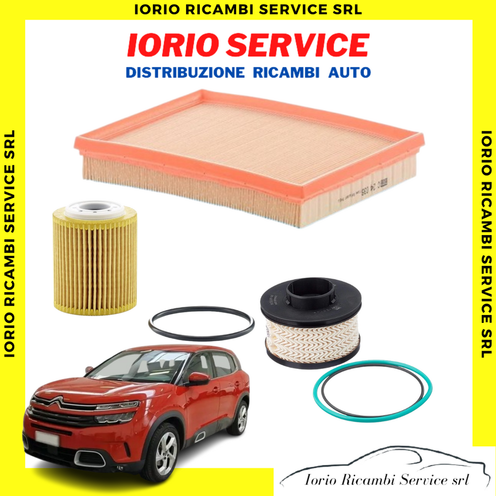 KIT TAGLIANDO FILTRI 3 PEZZI per CITROEN AIRCROSS ARIA + OLIO + GASOLIO