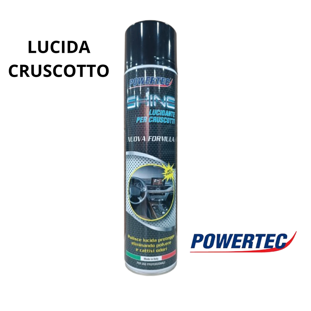 SHINE LUCIDA SCRUSCOTTO LUCIDANTE PROTEGGE ELIMINA LA POLVERE MARCA POWERTEC