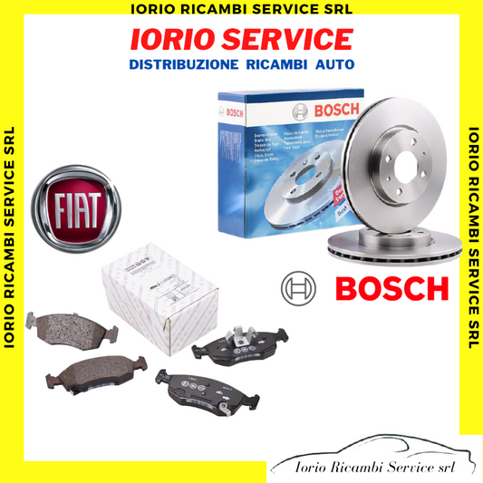 KIT DISCHI FRENO BOSCH VENT + PASTIGLIE FIAT ORIG PANDA 312 LANCIA YPSILON 312