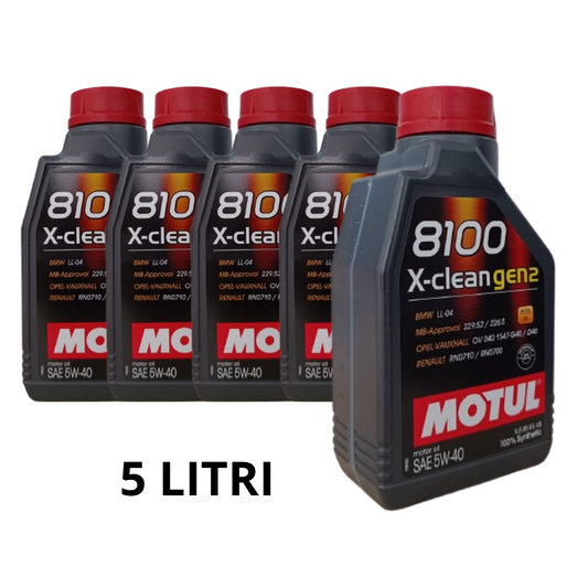 5 Litri OLIO MOTORE MOTUL 8100 X-CESS GEN2 5W40 OLIO MOTORE BMW LL-01 ACEA A3 B4