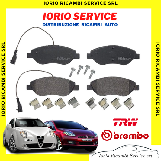 PASTIGLIE FRENI MARCA BREMBO O TRW ANTERIORI ALFA ROMEO MITO FIAT BRAVO II