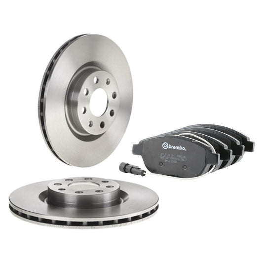 KIT DISCHI FRENO + PASTIGLIE FIAT GRANDE PUNTO EVO 1.3 1300 MULTIJET 90 95 CV
