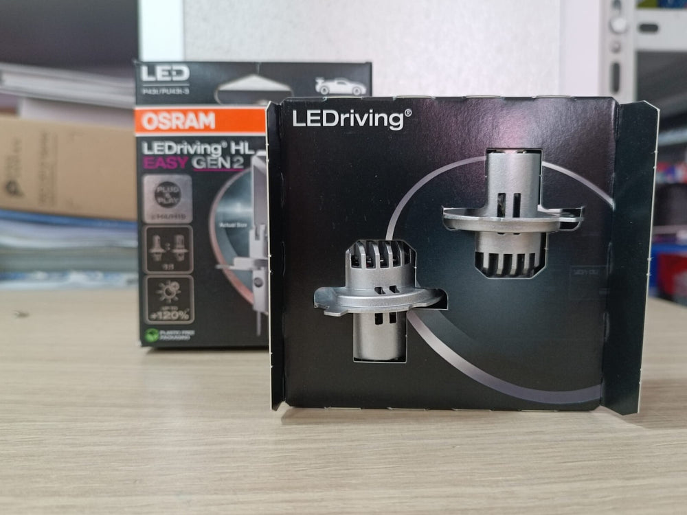 KIT 2 LAMPADE OSRAM H4 H19 LED GEN.2 / 6000K LUCE BIANCA NO ADATTATORI +120%