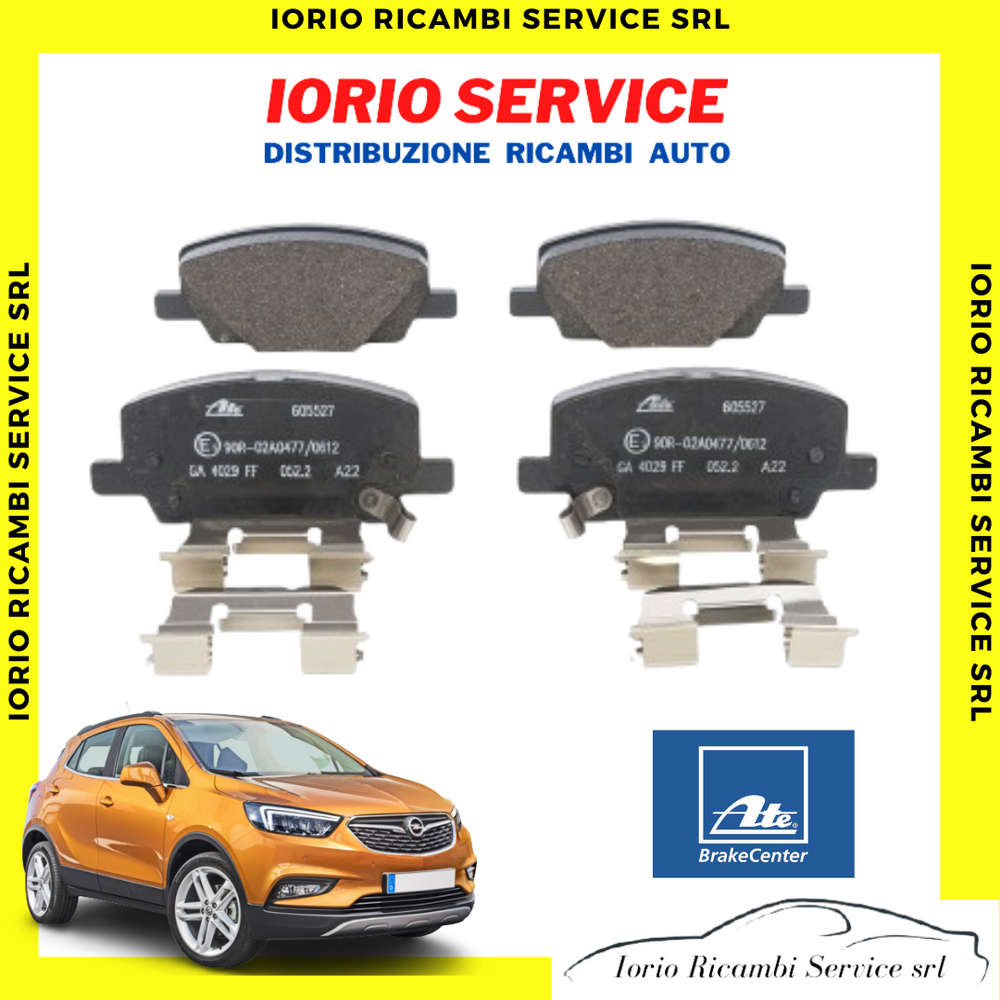 PASTIGLIE FRENO PATTINI ANTERIORI MARCA ATE PER OPEL MOKKA X DAL 2016 al 2020