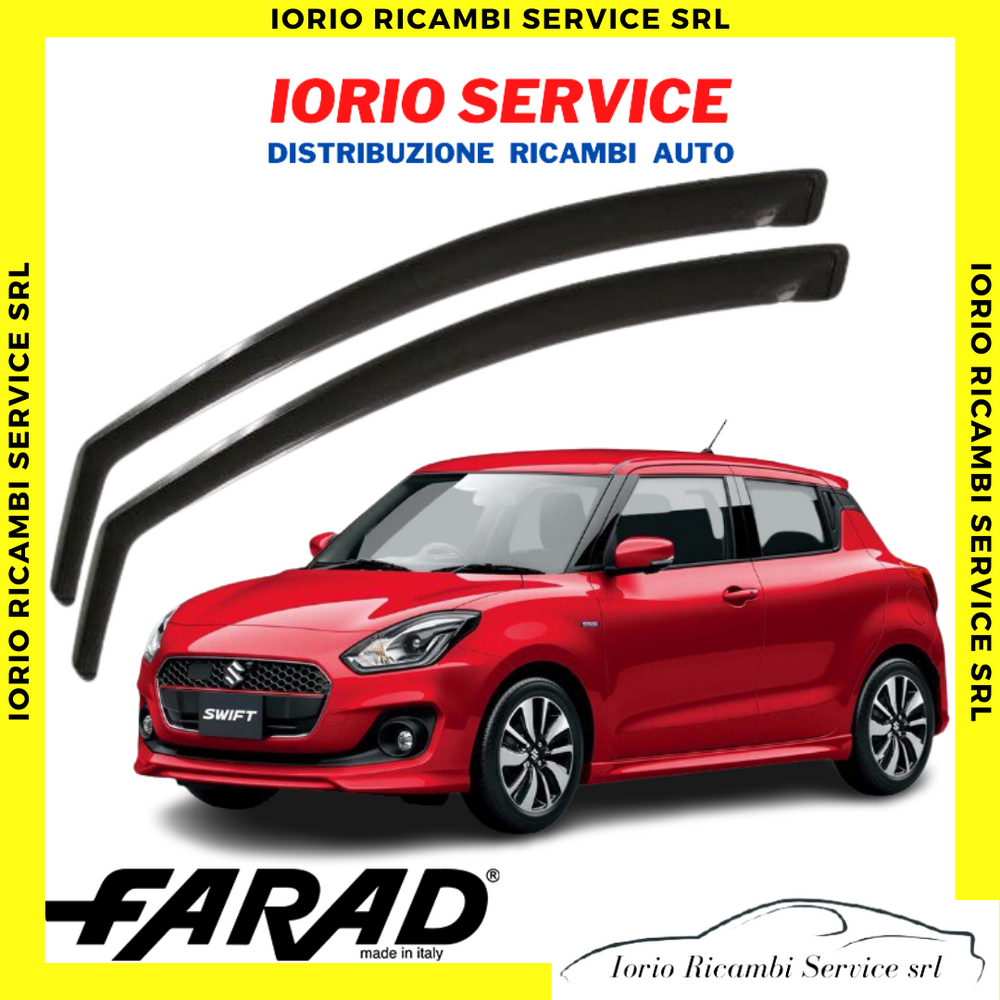DEFLETTORI ARIA per SUZUKI SWIFT 2017> 5 PORTE FARAD fumè ANTITURBO ANTIVENTO