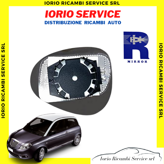 PIASTRA SPECCHIO TERMICA SINISTRO CON VETRO LANCIA YPSILON 843 10>11 SPECCHIETTO
