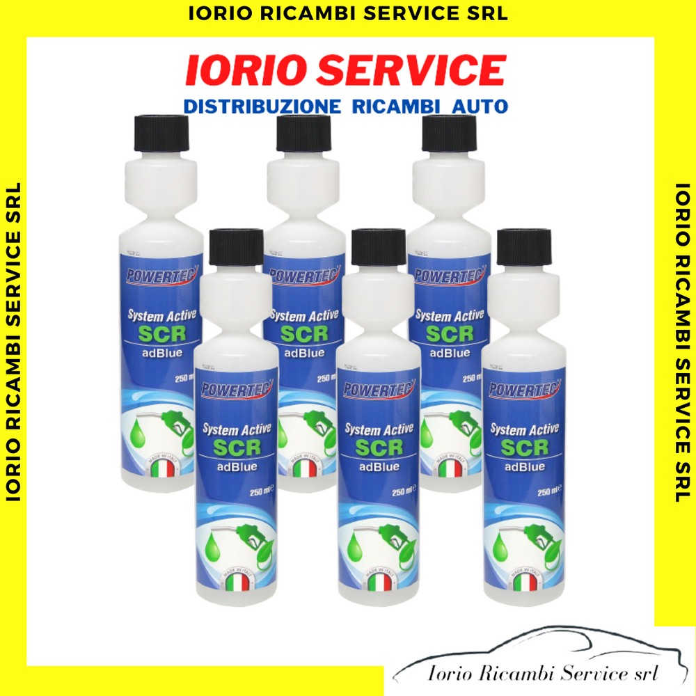6 ADDITIVI SISTEMA ADBLUE ANTICRISTALLIZANTE SYSTEM ACTIVE SCR 250ML + DOSATORE