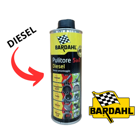 BARDAHL 5 IN 1 DIESEL 166031 PULITORE 500ml ADDITIVO PULIZIA FILTRO DPF-FAP- EGR