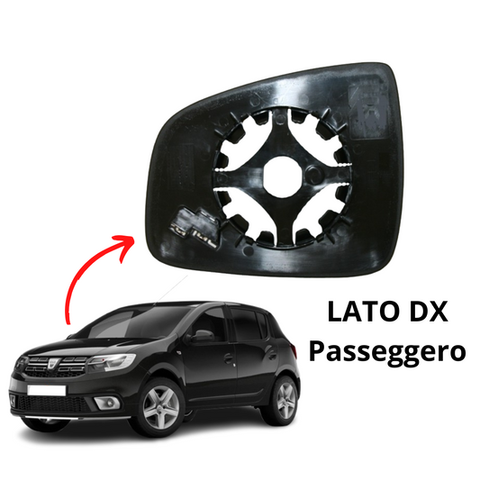 PIASTRA SPECCHIO DESTRO TERMICO PER DACIA SANDERO 01-2017/12-2020
