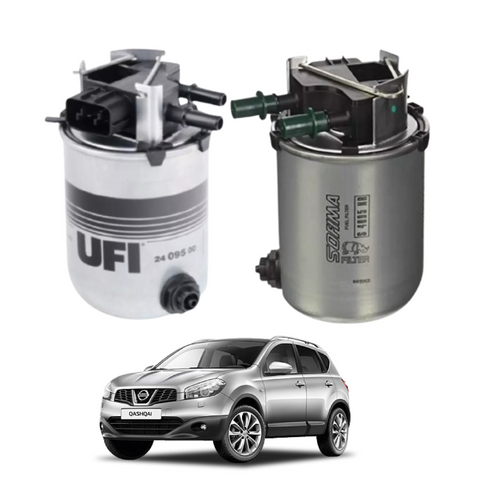 FILTRO GASOLIO NISSAN QASHQAI II 2014 a 2020 UFI SOFIMA 24.095.00 S4095NR (NERO)